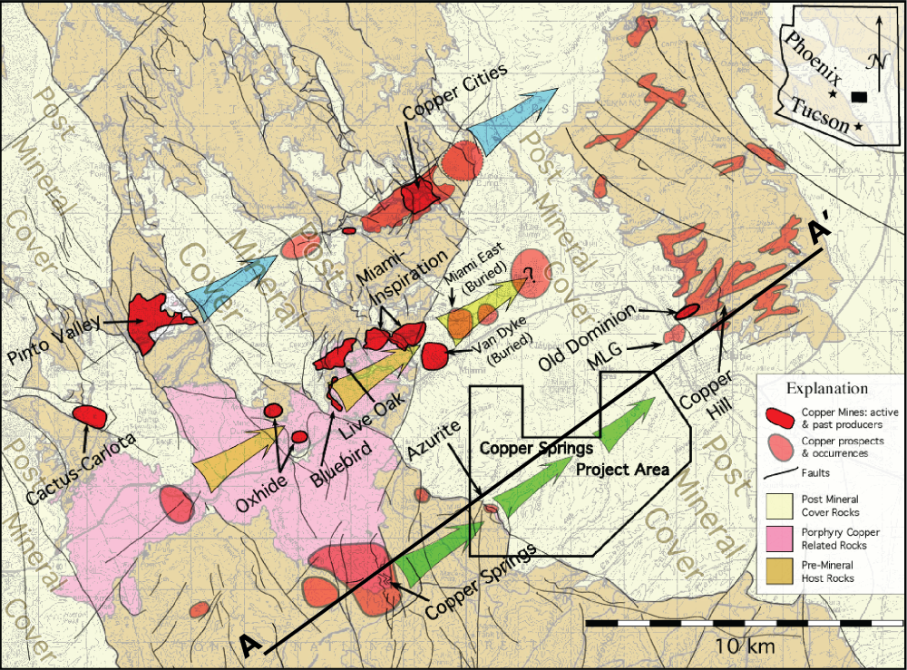 Geology of the Copper Springs area