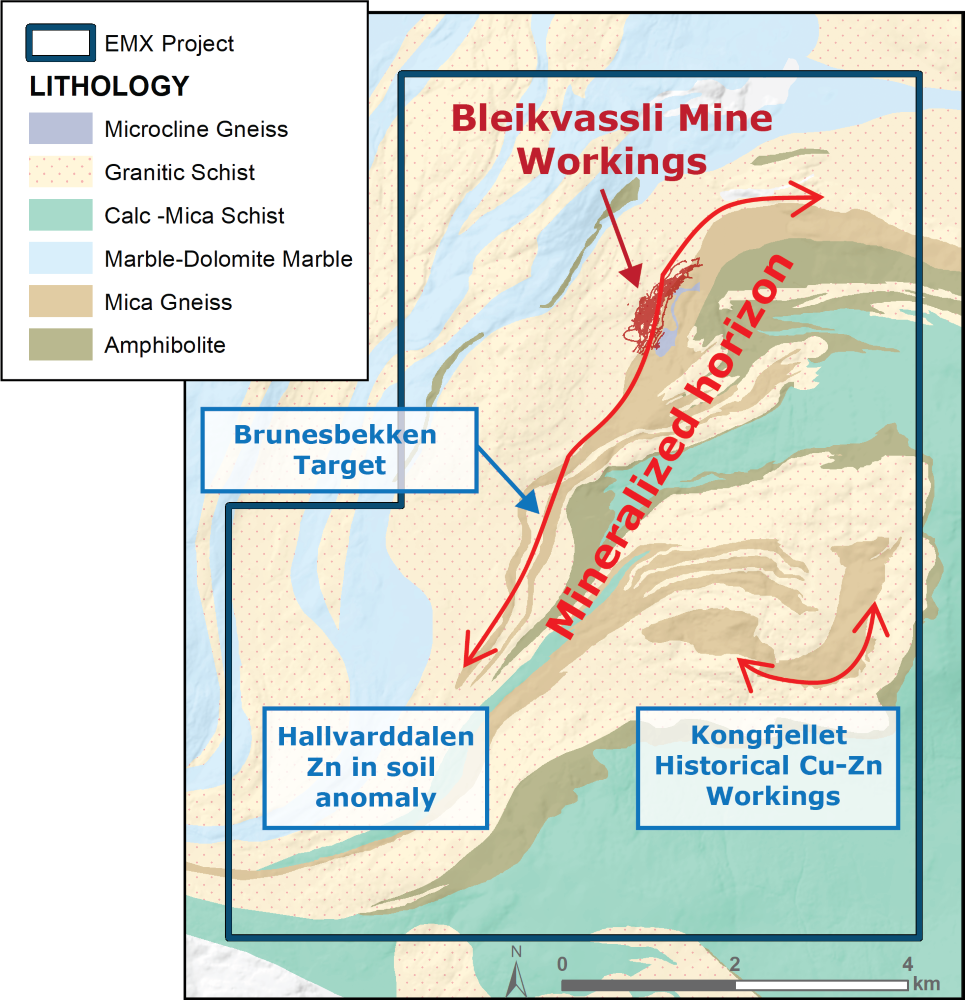 Geology of the Bleikvassli project